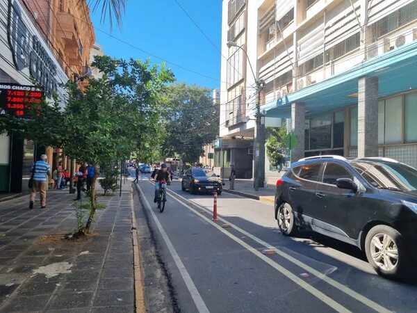 ¿Cómo va a funcionar la “bicisenda compartida” en la calle Palma? - Nacionales - ABC Color
