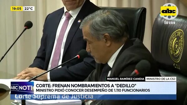 Video: Corte pospuso el tratamiento de nombrar a 1.110 funcionarios judiciales - ABC Noticias - ABC Color