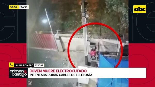 Video: Joven muere electrocutado al intentar robar cables de una antena telefónica  - Crimen y castigo - ABC Color