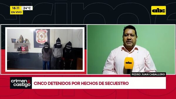 Video: Cinco detenidos por hechos de secuestros - Crimen y castigo - ABC Color