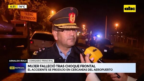 Video: Mujer falleció tras choque frontal de vehículos - ABC Noticias - ABC Color