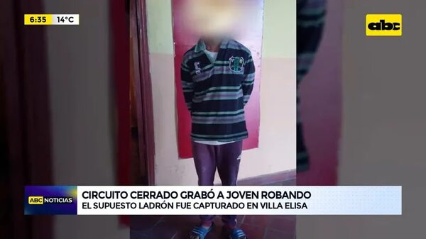 Video: Circuito cerrado grabó a joven robando farmacia - ABC Noticias - ABC Color