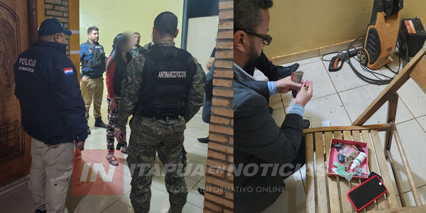 INCAUTAN DROGAS EN ALLANAMIENTO EN VIVIENDA DE TOMÁS R. PEREIRA - Itapúa Noticias