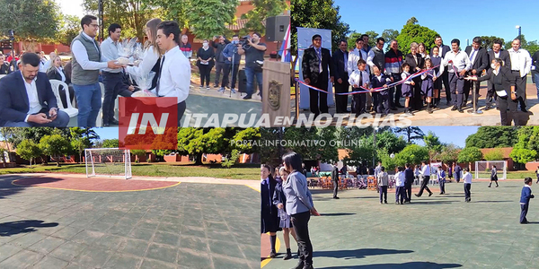 GOBERNACIÓN DE ITAPÚA INAUGURÓ PISTA DEPORTIVA EN CNEL. BOGADO. - Itapúa Noticias