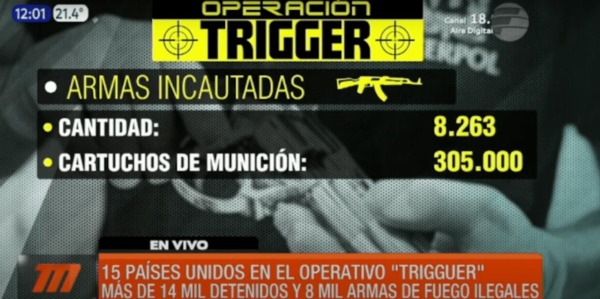 Operativo ''Trigger": 15 países unidos contra el tráfico de armas | Telefuturo