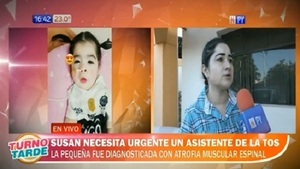 La pequeña Susan necesita asistente de la tos para seguir luchando contra AME
