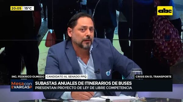 Video: Subastas anuales de itinerarios de buses - Mesa de Periodistas - ABC Color
