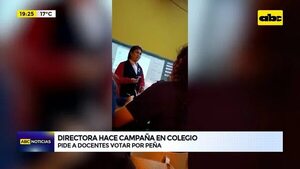 Elecciones Paraguay 2023: Directora pide a docentes votar por Peña - ABC Noticias - ABC Color