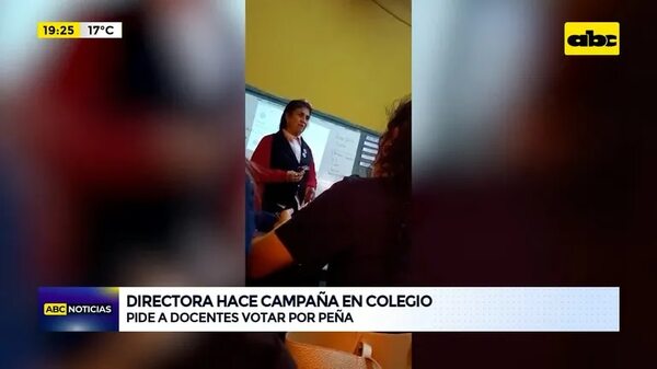 Elecciones Paraguay 2023: Directora pide a docentes votar por Peña - ABC Noticias - ABC Color