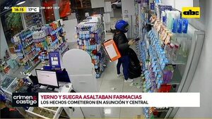 Video: Yerno y suegra asaltaban farmacias - Crimen y castigo - ABC Color
