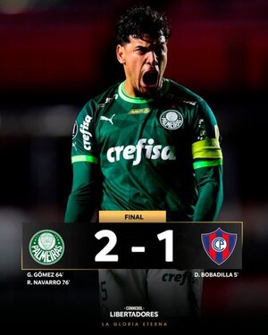 Cerro ganaba 1 a 0, pero no aguantó y Palmeiras lo dio vuelta - La Tribuna