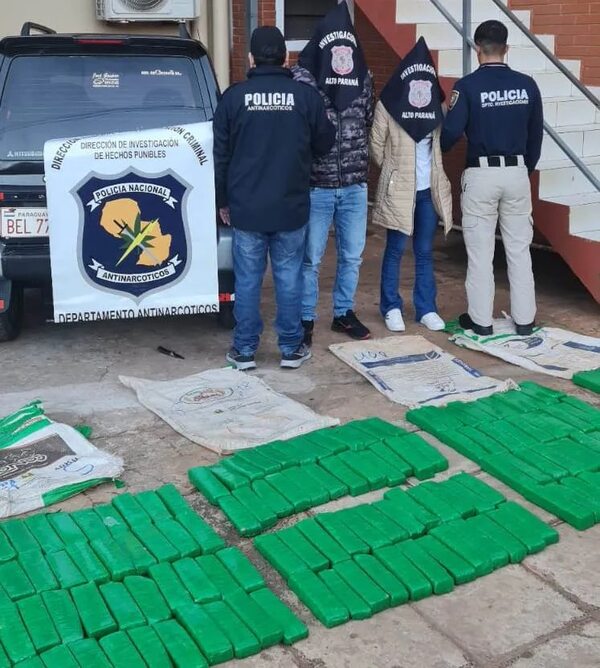 Ciudad del Este: dos detenidos con casi 200 kilos de marihuana - ABC en el Este - ABC Color