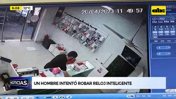 Video: Intentó robar un reloj inteligente y fue detenido - ABC Noticias - ABC Color