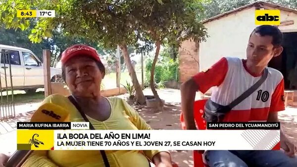 Video: Rufina y Juan se darán el “sí, acepto” para toda la vida - ABC Noticias - ABC Color