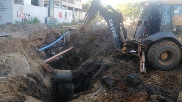 Diario HOY | Construcción de desagüe pluvial en Molas López sigue en desarrollo y logra avances