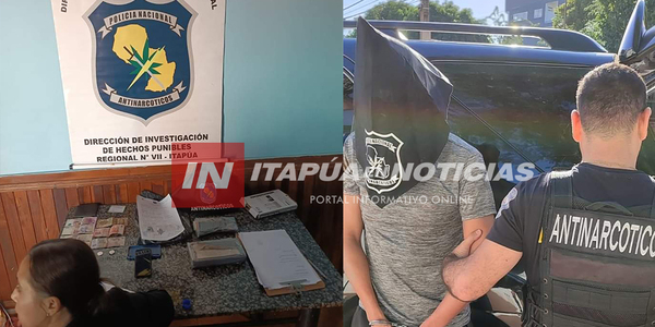 INCAUTARON CASI DOS KILOS DE COCAÍNA EN CAMBYRETÁ - Itapúa Noticias