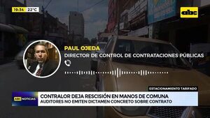 Estacionamiento tarifado: Contralor deja rescisión en manos de comuna - ABC Noticias - ABC Color