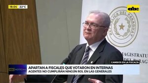Video: Apartan fiscales que votaron en internas - ABC Noticias - ABC Color