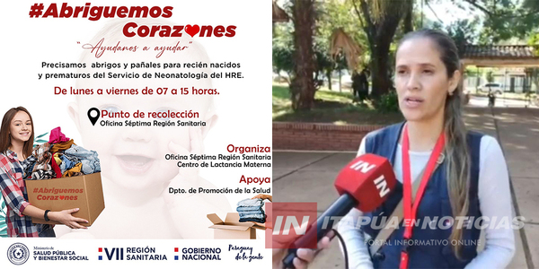 INVITAN A COLABORAR CON LA CAMPAÑA “ABRIGUEMOS CORAZONES” - Itapúa Noticias