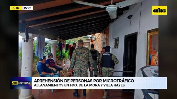 Video: Aprehensión de personas por microtráfico - ABC Noticias - ABC Color