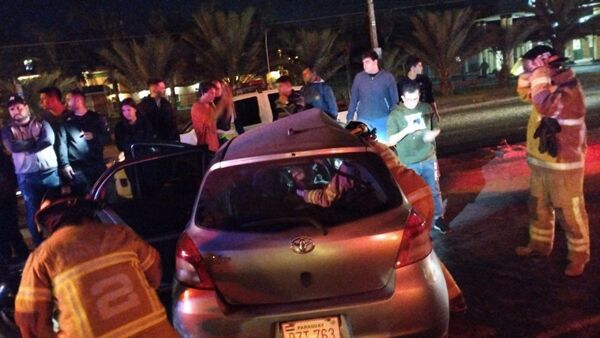 Violento choque por imprudencia deja tres heridos en MRA