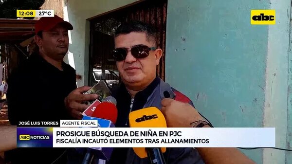 Video: Prosigue búsqueda de niña en PJC - ABC Noticias - ABC Color