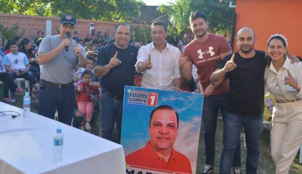 Multitudinaria presencia en un acto de recibimiento a Mario Varela en San José de los Arroyos - Noticiero Paraguay