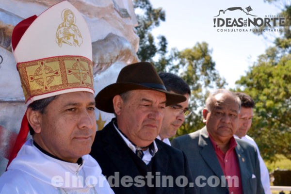 Regional Amambay de la Asociación Rural del Paraguay presentó imagen de Nuestra Señora de Caacupé en la entrada de su predio - El Nordestino