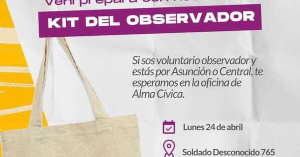 La Nación / Alma Cívica prepara “control” de elecciones sin acreditación del TSJE