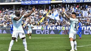 Inter vence a Empoli con goles de Lukaku y Martínez