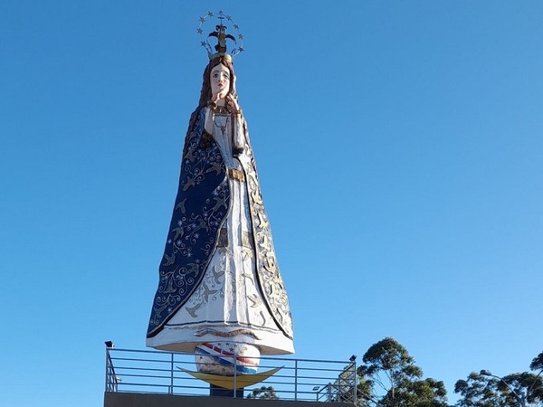 En Pedro Juan presentan a la imagen de la Virgen de Caacupé más alta del Paraguay - La Tribuna