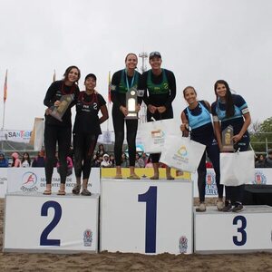 Vóley Playa: Erika y Michelle aseguran clasificación - Polideportivo - ABC Color