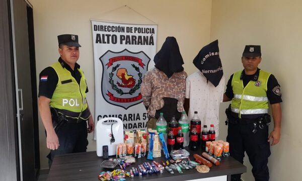 Dos hermanos roban jugos, gaseosas, galletitas y caramelos y caen detenidos en Hernandarias – Diario TNPRESS