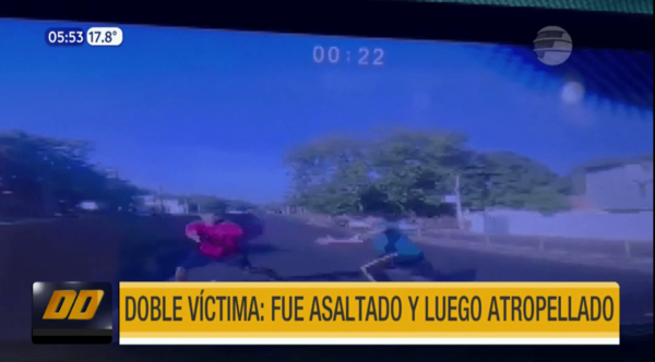Doble víctima: Fue asaltado y luego arrollado en zona de 4 Mojones | Telefuturo