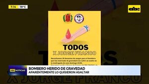 Video: Bombero herido de gravedad - ABC Noticias - ABC Color