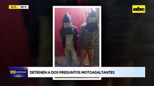 Video: Detenidos dos presuntos motoasaltantes - ABC Noticias - ABC Color