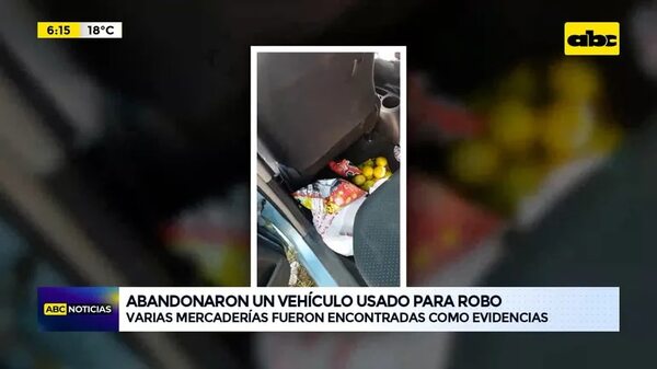 Video: Abandonaron un vehículo usado para robo - ABC Noticias - ABC Color