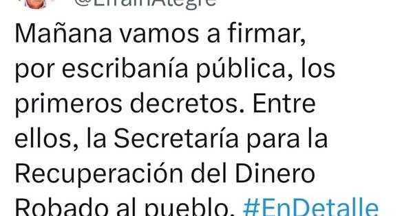La Nación / Desesperado intento por revertir números: “Los decretos de Efraín”