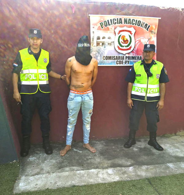 Durante persecución mbykymi, la Poli captura a ñato que era buscado por garrotear a su doña - La Clave