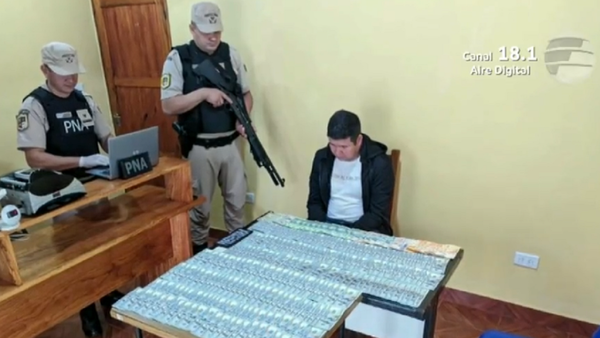 Concejal fue detenido con USD 45.000 en Argentina