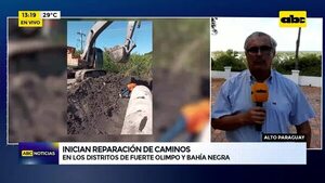 Alto Paraguay: Inician reparación de caminos - ABC Noticias - ABC Color