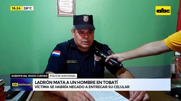 Video: Ladrón mata a un hombre en Tobatí - ABC Noticias - ABC Color