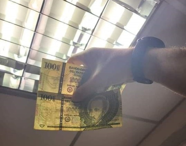 Advierten sobre circulación de billetes falsos de 100.000 guaraníes | 1000 Noticias