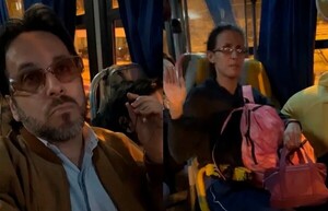 Paraguayo Cubas maltrata a pasajeros de bus: "Cobarde, inútil"