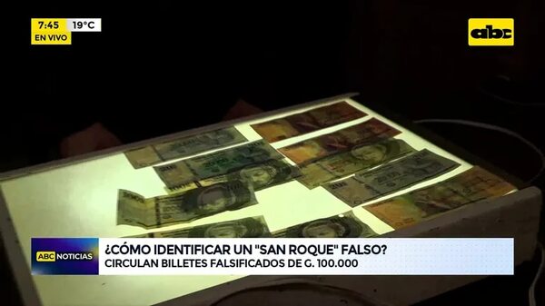 Video: Circulan billetes falsificados de G. 100.000 - ABC Noticias - ABC Color