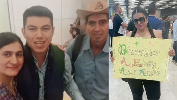 Fanáticos reciben a Alder Alcides con hurras y carteles en España