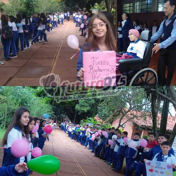 Ruhama que víctima de bala perdida volvió al Colegio.