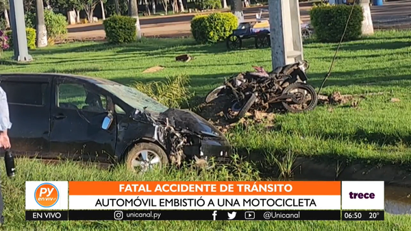 Mujer muere tras accidente de tránsito sobre la Ruta PY 05 - trece