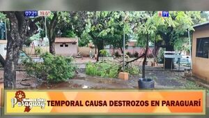 Temporal causa destrozos y deja sin luz a poblaciones de Paraguarí