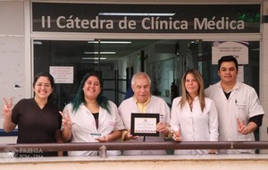 Diario HOY | Segunda Cátedra de Clínica Médica de la FCMUNA recibe importante galardón